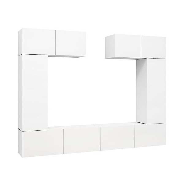 VEEKI Meuble TV, Meuble TV Suspendu, Meuble, Meuble TV avec Rangement，Meuble Industriel, Convient pour Salon ou Chambre, Ense