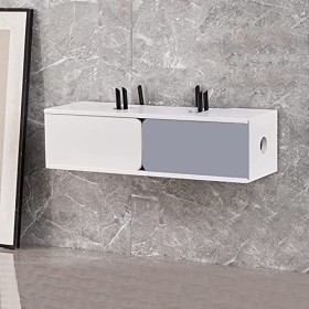 Meuble TV Mural Meuble TV Flottant,étagère TV Flottante,Meuble de Rangement pour Salon TV et médianiture,étagère décodeur 23,