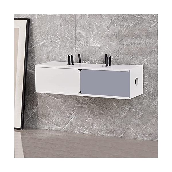 Meuble TV Mural Meuble TV Flottant,étagère TV Flottante,Meuble de Rangement pour Salon TV et médianiture,étagère décodeur 23,