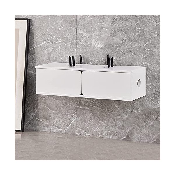 Meuble TV Mural Meuble TV Flottant,étagère TV Flottante,Meuble de Rangement pour Salon TV et médianiture,étagère décodeur 23,