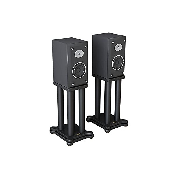 Pieds dEnceintes Une Paire de Supports denceintes universels au Sol, Hauteur du Support de 7,8 à 27,5 Pouces, Colonne métal