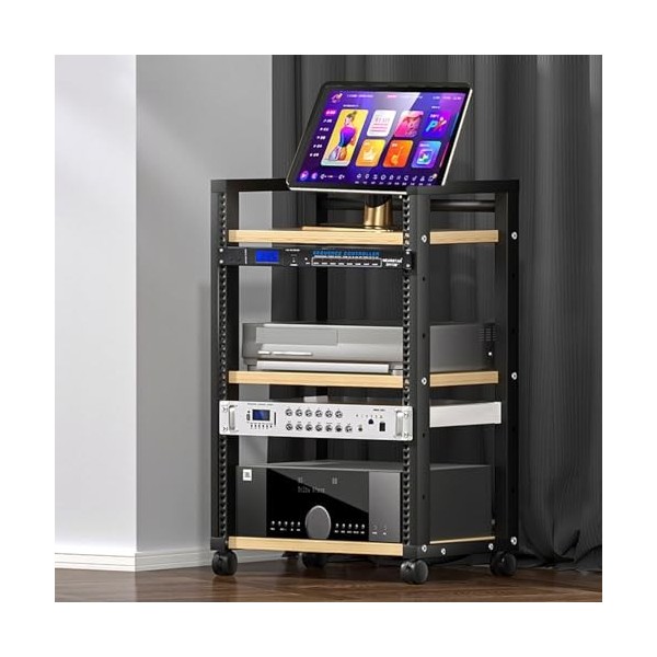 Support Multimédia Mobile À 3 Niveaux, Meuble TV Dangle, Équipement Stéréo, Amplificateur, Composants Audio Et Vidéo, Armoir