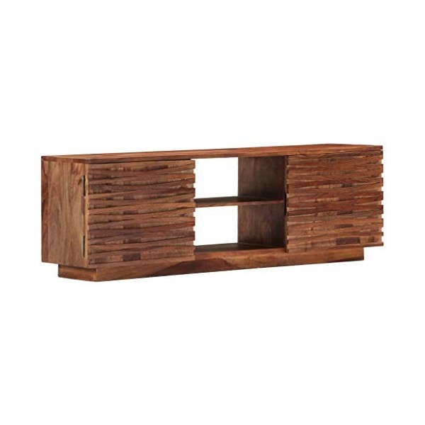 Lechnical Sheesham J Meuble TV, meuble de télévision, buffet multimédia, meuble TV salon, meuble TV 120 x 30 x 40 cm