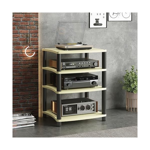 Armoire De Composants Audio/vidéo À 3/4 Niveaux, Racks Et Supports HiFi, Armoire De Rack Audio, For Le Salon, Les Jeux, La Sa