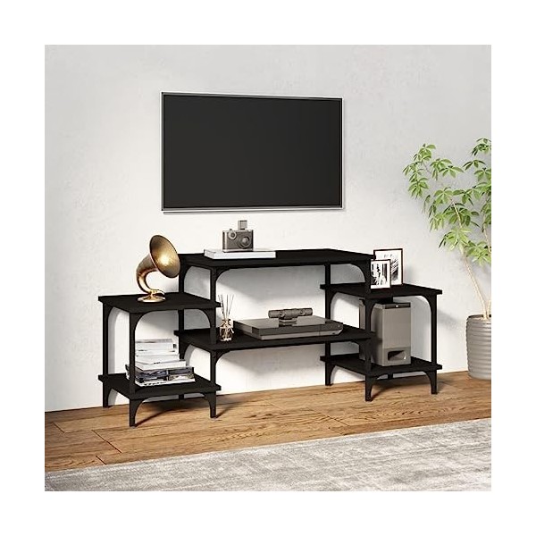 VEEKI Meuble TV, Meuble TV Suspendu, Meuble TV Industriel, Meuble TV Bois, Meuble Chambre, Convient pour Salon ou Chambre, No