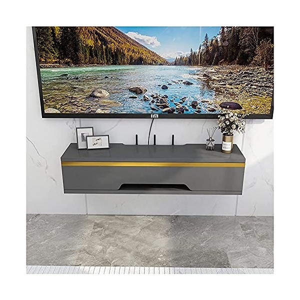 RUtavm Meuble TV Flottant, Meuble TV, unités murales pour Salon, Meuble TV, Meuble Mural, Console TV, unité de Divertissement