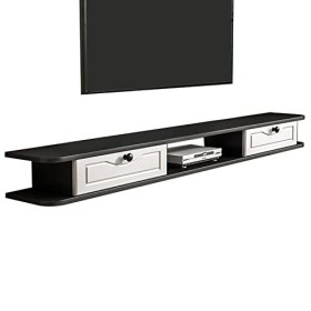 Kamnik Meuble TV Mural Console Multimédia Meuble TV Mural, Étagère de Composant de Meuble TV Flottant 100/120/140Cm, Étagère 