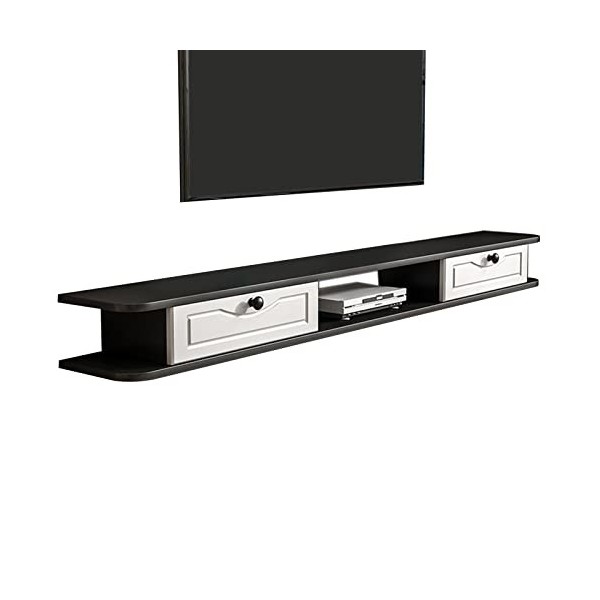 Kamnik Meuble TV Mural Console Multimédia Meuble TV Mural, Étagère de Composant de Meuble TV Flottant 100/120/140Cm, Étagère 
