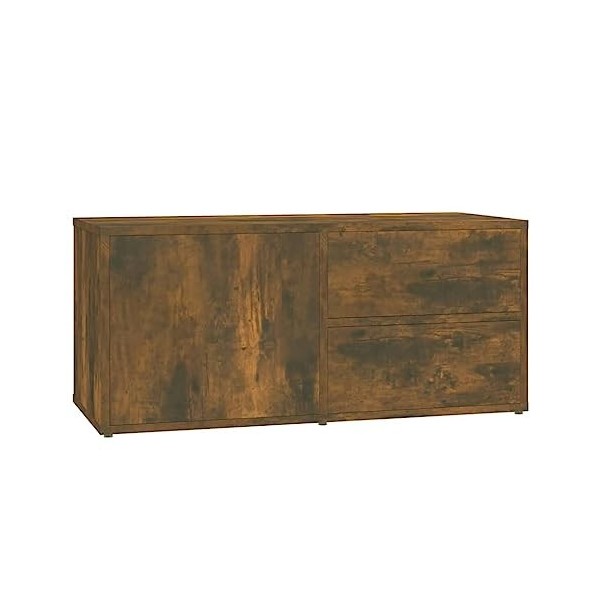 VEEKI Meuble TV, Meuble TV Suspendu, Meuble TV Industriel, Meuble TV Bois, Meuble Chambre, Convient pour Salon ou Chambre, Ch