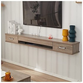 EsEntL Meuble TV Mural sous Meuble TV, Console de télévision Flottante, étagère de Divertissement avec tiroirs et Rangement p