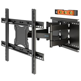 BONTEC Support Mural TV Orientable et Inclinable, Support TV Mural LED LCD Incurvée/Plate de 37-80 Pouces avec Double Bras Ul