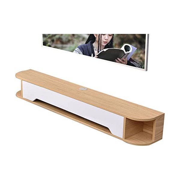 KAXGU Meuble Tv Mural Console Multimédia Murale, Meuble Mural Flottant Pour Meuble Tv, Étagère de Rangement Multimédia Pour S