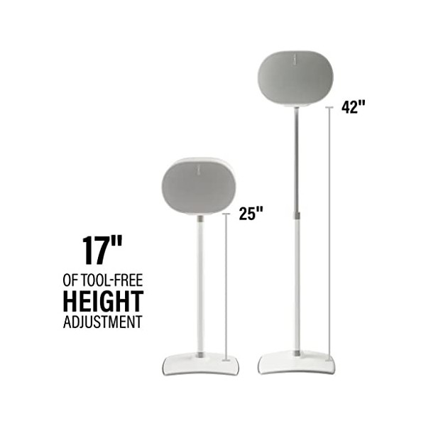Sanus Supports denceintes réglables en Hauteur pour Sonos Era 300 - WSSE3A2