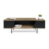 TemaHome Dixie Mebule TV, Noyer, Noir, 140cm X 40cm