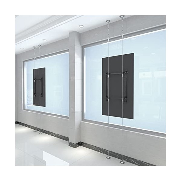 KIMEX - Support TV - Filaire - Sol/Plafond - pour écran 42"- 75" - Hauteur 6m - 032-2006