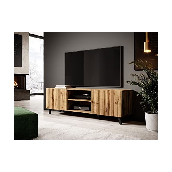 Mirjan24 TV Lowboard Vailbo 150 Meuble TV, meuble TV, meuble bas, table TV, tableau de bord, armoire l x H x P : 150 cm, ha