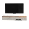 Meuble TV mural Meuble TV mural, meuble TV flottant avec 1 porte, étagère de rangement pour console multimédia/vidéo, étagère