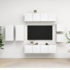 VEEKI Meuble TV, Meuble TV Suspendu, Meuble, Meuble TV avec Rangement，Meuble Industriel, Convient pour Salon ou Chambre, Ense
