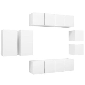 VEEKI Meuble TV, Meuble TV Suspendu, Meuble, Meuble TV avec Rangement，Meuble Industriel, Convient pour Salon ou Chambre, Ense