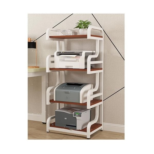 Support Multimédia AV À Coins Arrondis À 3/4 Niveaux, Meuble TV, Étagères En Bois, Centre De Divertissement Dangle, Assembla