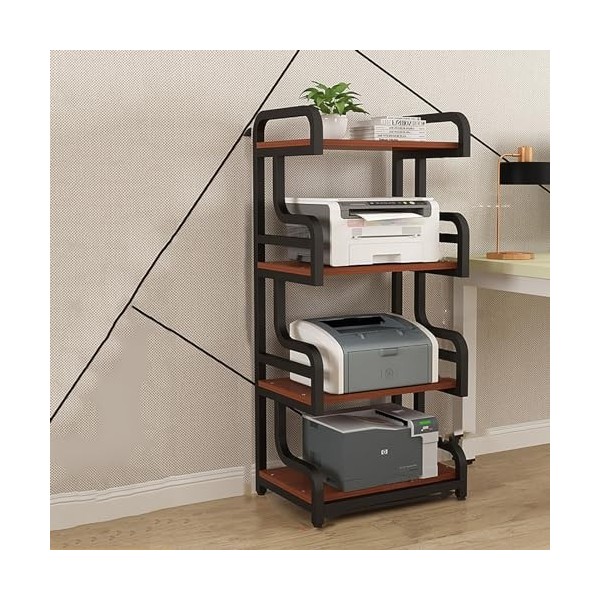 Support Multimédia AV À Coins Arrondis À 3/4 Niveaux, Meuble TV, Étagères En Bois, Centre De Divertissement Dangle, Assembla