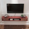 EsEntL Meuble TV, Meuble TV, étagères flottantes, Console TV Flottante, Meuble TV/Accessoires TV/Console multimédia Murale, S