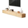 YUZDNM Meuble TV Bas, Panneau TV, Console Multimédia Murale De 120cm, Étagère Flottante pour Meuble TV, Centre De Divertissem