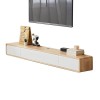 YUZDNM Meuble TV Bas, Panneau TV, Console Multimédia Murale De 120cm, Étagère Flottante pour Meuble TV, Centre De Divertissem
