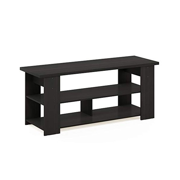 Furinno 15118EX Centre de Divertissement TV, Bois, Expresso, Taille Unique,, One Size