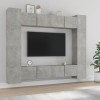 Ensemble de Meubles TV 8 pcs Gris béton Bois dingénierie - Meuble TV sur Salle de Séjour, Salon et Chambre à Coucher