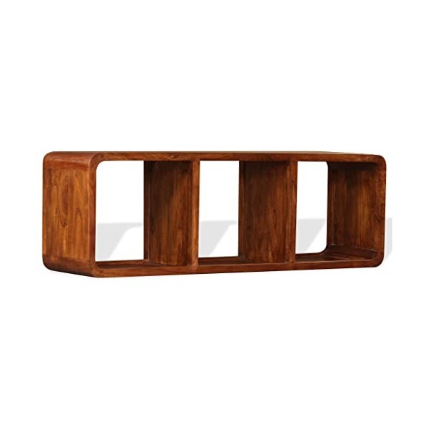lvssiao Meuble de salon en bois massif finition Sheesham 120 x 30 x 40 cm Meuble TV en bois pour salon chambre à manger