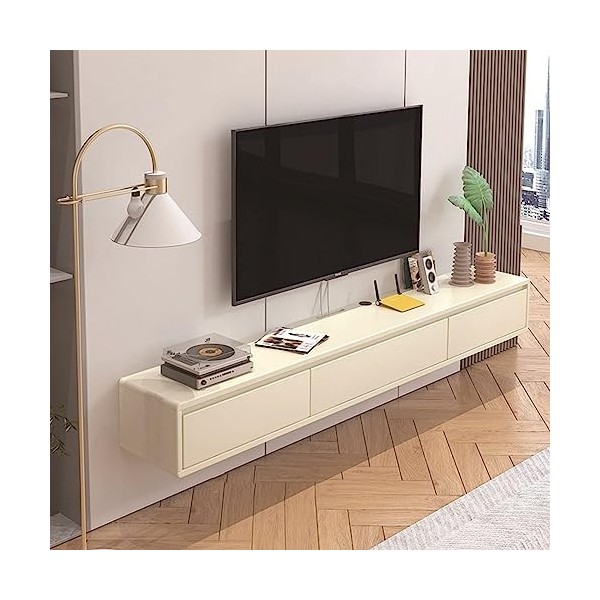 Étagère TV Flottante - Meuble TV Flottant Mural - Meuble TV Suspendu, Meuble TV Mural Meuble TV Flottant Moderne, Console Mul
