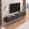 Étagère TV Flottante - Meuble TV Flottant Mural - Meuble TV Suspendu, Meuble TV Mural Meuble TV Flottant Moderne, Console Mul
