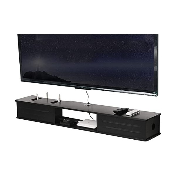 Meuble TV Mural Etagère TV Flottante, Meuble TV Flottant Meuble De Rangement Meuble TV pour Salon TV et Medianiture, Set-Top 