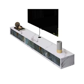 KAXGU Meuble Tv Mural Console Multimédia Murale, Étagère Flottante Pour Meuble Tv, Étagère Pour Décodeur, Pour Salon, Chambre