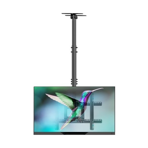 ONKRON N1L BLK Support TV de Plafond pour des téléviseurs de 32 à 80 Pouces Noir