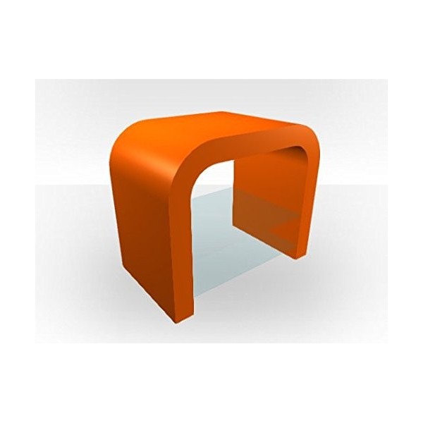 Zespoke Petit meuble TV en forme de U Orange brillant