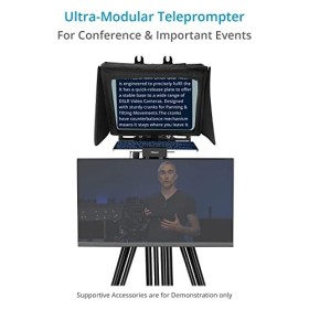 PROAIM TP-ULTM-01 Téléprompteur modulaire pour écrans LCD 12" avec capot pliable et support VESA 75 mm