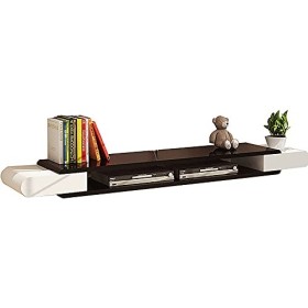 EsEntL Meuble TV Flottant Meuble TV Flottant, Centre Média Mural, Support Mural de Fond TV pour Petit Appartement, Étagère Fl