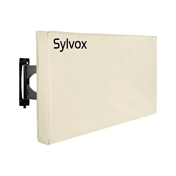 SYLVOX extérieur étanche couverture pour 43 pouces TV avec couvercle entièrement inférieur, extérieur écran plat TV couvertur