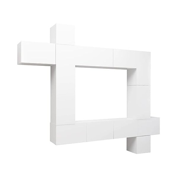 vidaXL Ensemble de Meubles TV 10 pcs Centres de Divertissement Armoires Multimédia Meubles de Salle de Séjour Intérieur Sonom