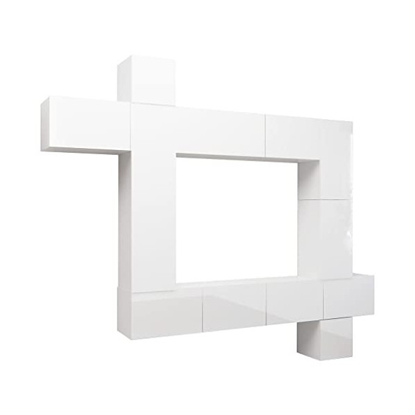 vidaXL Ensemble de Meubles TV 10 pcs Centres de Divertissement Armoires Multimédia Meubles de Salle de Séjour Intérieur Sonom