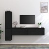 VEEKI Meuble TV, Meuble TV Suspendu, Meuble TV Industriel, Meuble TV Bois, Meuble Chambre, Convient pour Salon ou Chambre, Me