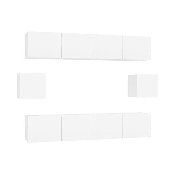 VEEKI Meuble TV, Meuble TV Suspendu, Meuble TV Industriel, Meuble TV Bois, Meuble Chambre, Convient pour Salon ou Chambre, En