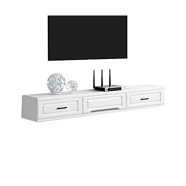EsEntL Meuble TV 120 cm, Console multimédia Murale, étagère Flottante pour Meuble TV, Espace Libre Couleur : B 