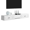 EsEntL Meuble TV 120 cm, Console multimédia Murale, étagère Flottante pour Meuble TV, Espace Libre Couleur : B 