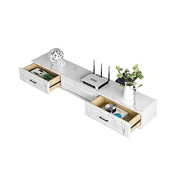 EsEntL Meuble TV 120 cm, Console multimédia Murale, étagère Flottante pour Meuble TV, Espace Libre Couleur : B 