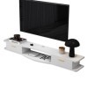 EsEntL Meuble TV Mural Console multimédia Murale, Meuble TV Flottant, étagère de Rangement multimédia pour Salon, Chambre à C