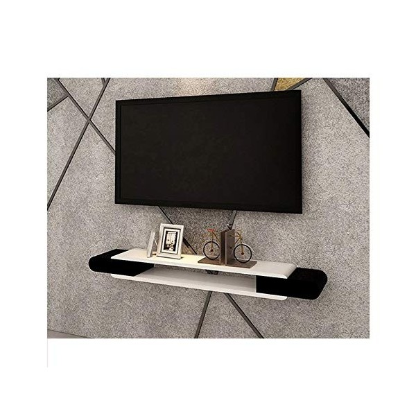 EsEntL Meuble TV, Meuble TV, étagères flottantes, Console TV Flottante, Support détagère Mural, Support TV, pour Accessoires