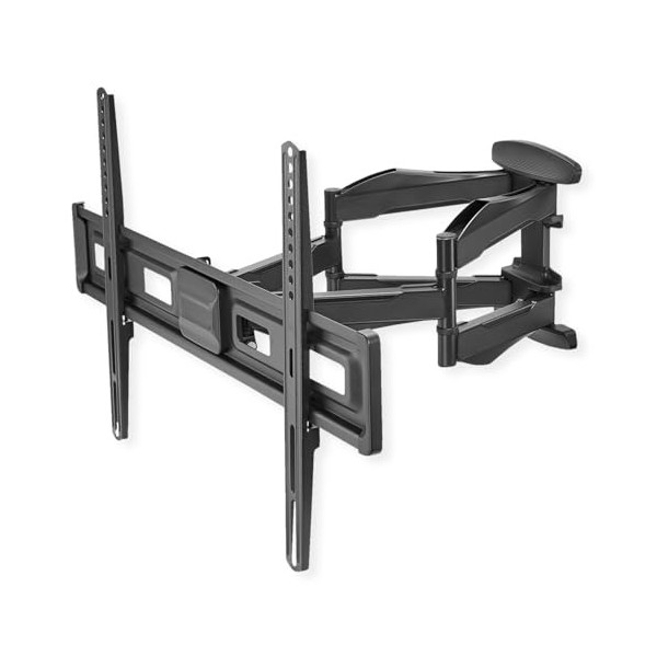 VALUE Support TV Mural, Flexible, élégant, Max. 45 kg, Noir